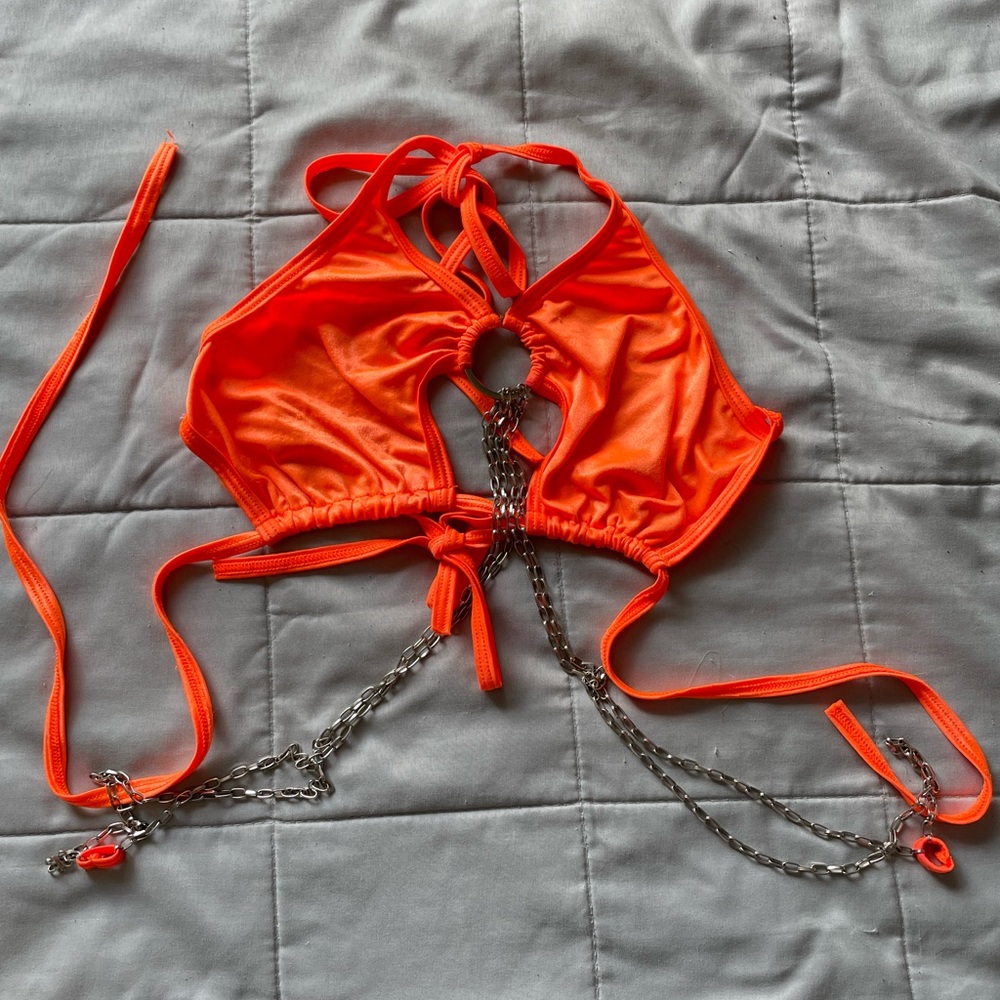 Neon orange top